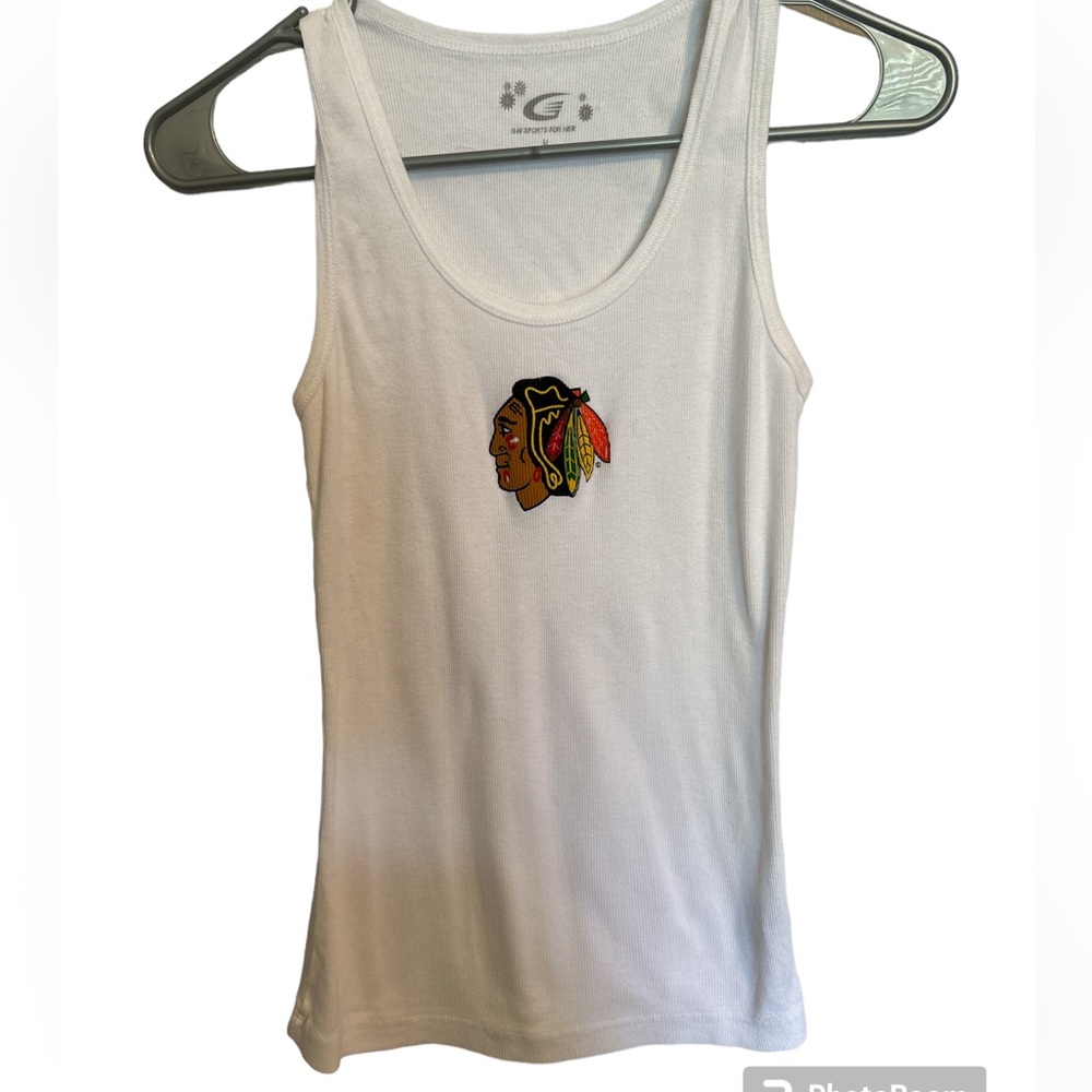 Chicago Blackhawks 🏒 Hockey Graphic Tank Top Size Medium